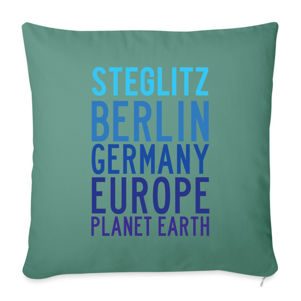 Steglitz Planet Earth - Sofakissen mit Füllung (45 x 45 cm) - Tanngrün