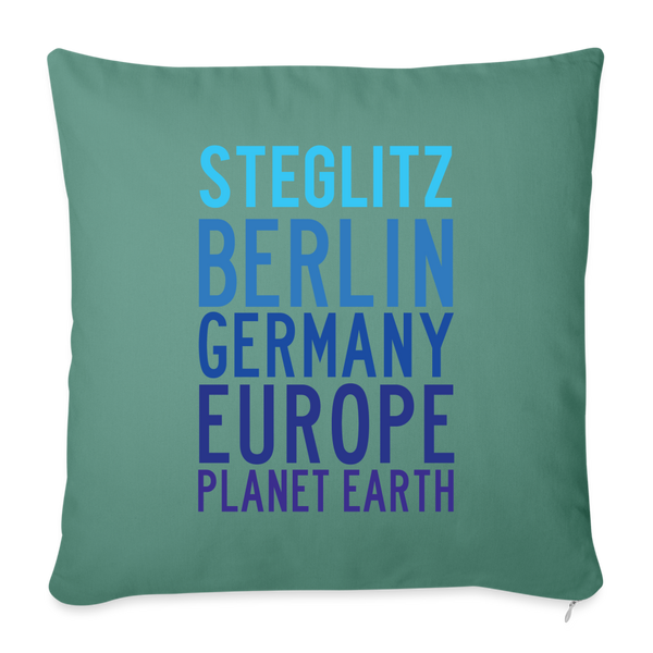 Steglitz Planet Earth - Sofakissen mit Füllung (45 x 45 cm) - Tanngrün