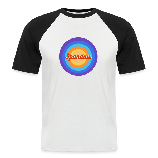 Spandau Retro - Männer Baseball T-Shirt - Weiß/Schwarz
