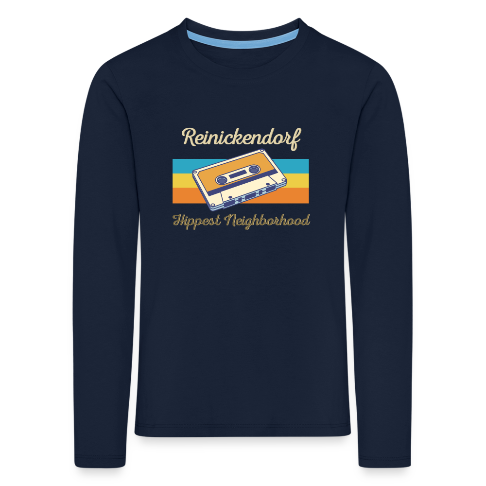 Reinickendorf  Hippest Neighborhood - Kinder Langarmshirt - Navy