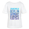 Grunewald Planet Earth - Relaxed Rundhals Frauen Bio-T-Shirt - Weiß