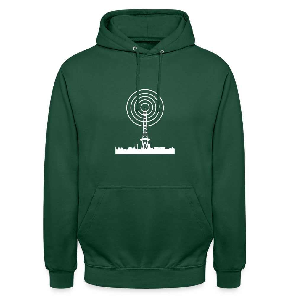 Funkturm im Fokus - Unisex Hoodie - Flaschengrün