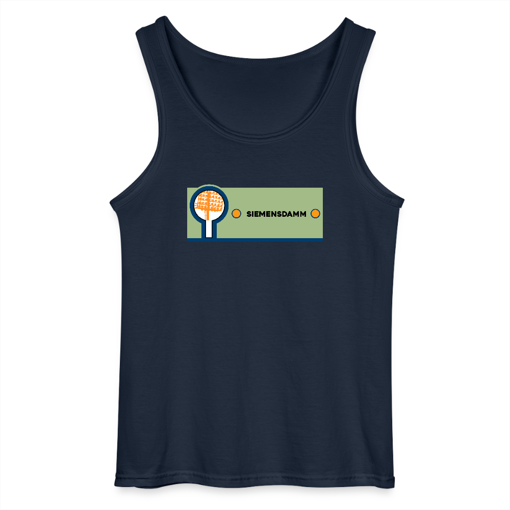 Siemensdamm - Männer Tank Top - Navy