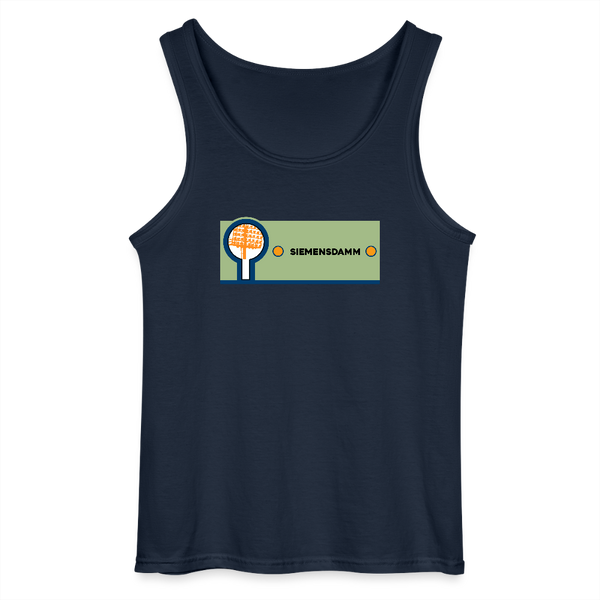 Siemensdamm - Männer Tank Top - Navy