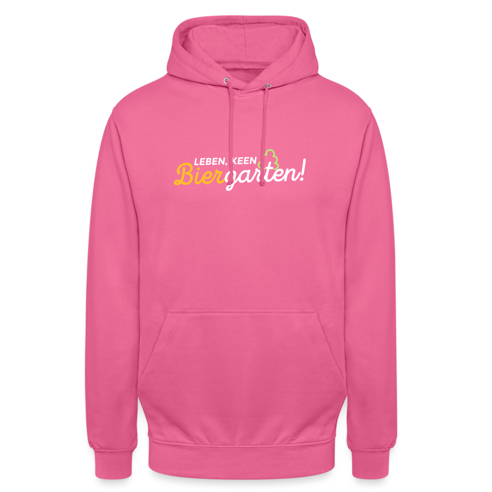 Leben, keen Biergarten! - Unisex Hoodie - Pink