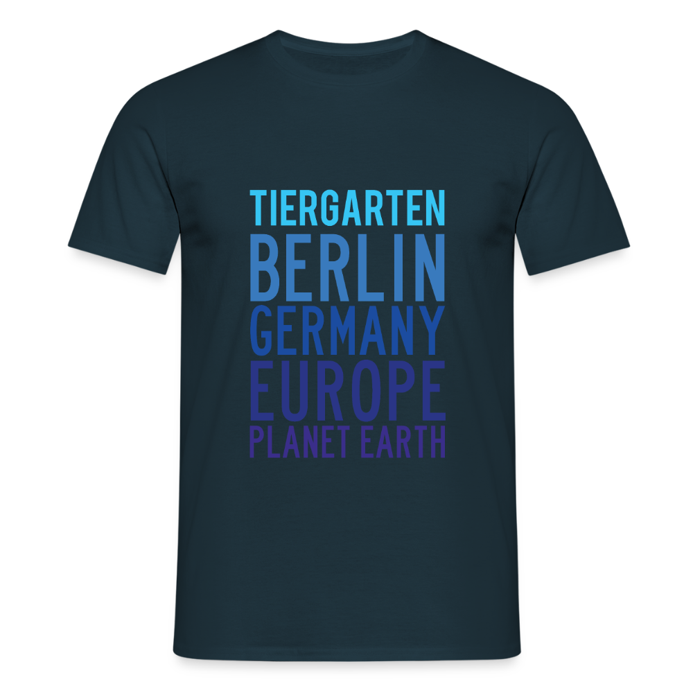 Tiergarten Planet Earth - Männer Premium T-Shirt - Navy