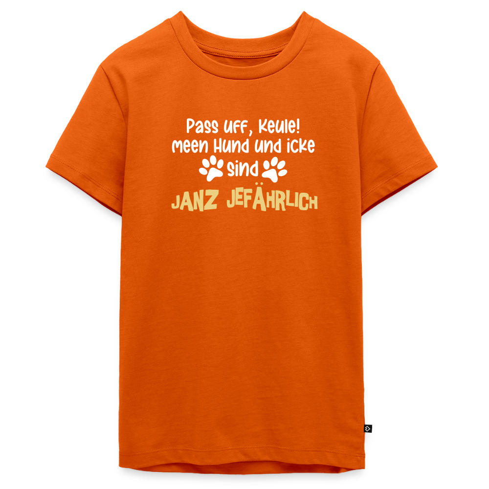 Janz Jefährlich - Teenager Premium T-Shirt - Orange