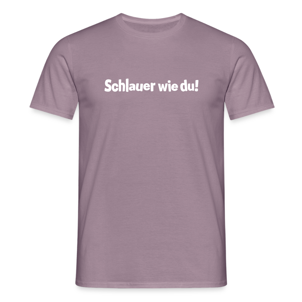 Schlauer wie du! - Männer Premium T-Shirt - Lilagrau