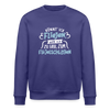 Könnt' ick fliejen, wär ick zu faul zum Flüjelschlagen - Unisex Bio Sweatshirt - Dämmerung