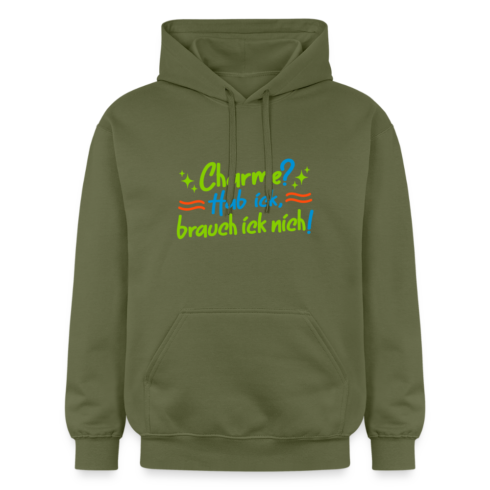 Charme? Hab ick, brauch ick nich! - Hoodie - Militärgrün