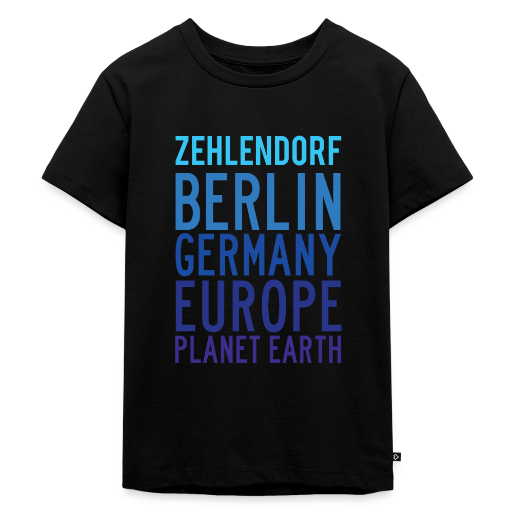 Zehlendorf Planet Earth - Kinder Premium T-Shirt - Schwarz