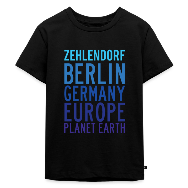 Zehlendorf Planet Earth - Kinder Premium T-Shirt - Schwarz