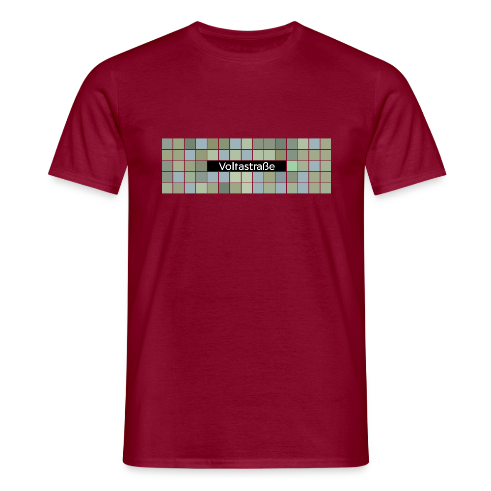 Voltastrasse - Männer Premium T-Shirt - Ziegelrot