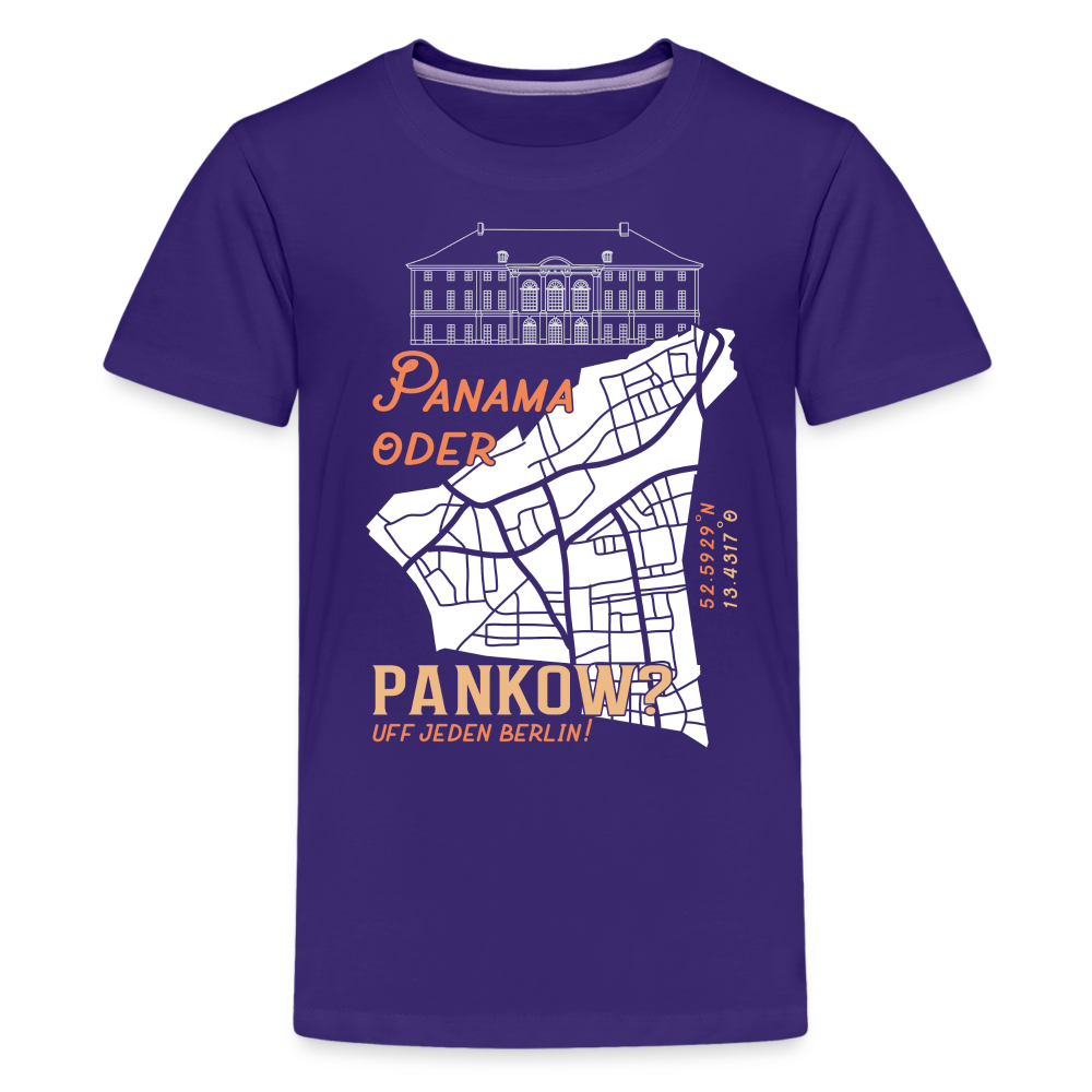 Panama oder Pankow - Teenager Premium T-Shirt - Lila