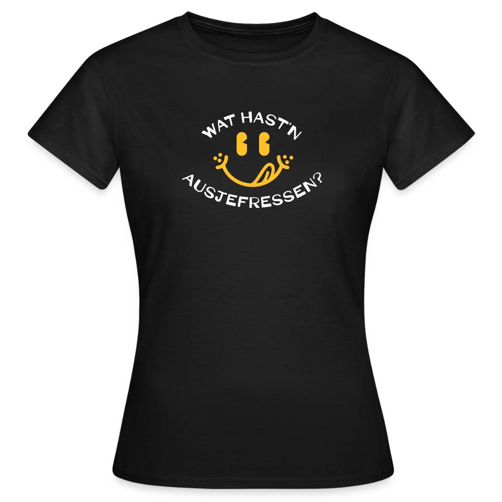 Wat Hast’n Ausjefressen - Frauen Premium T-Shirt - Schwarz