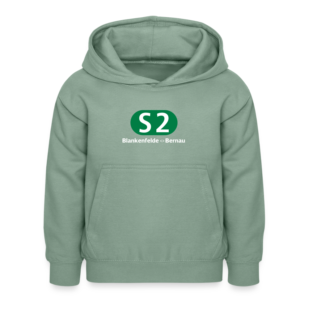 S2 - Kinder Hoodie - Graugrün