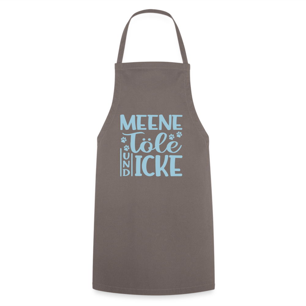 Meene Töle und Icke - Kochschürze - Grau