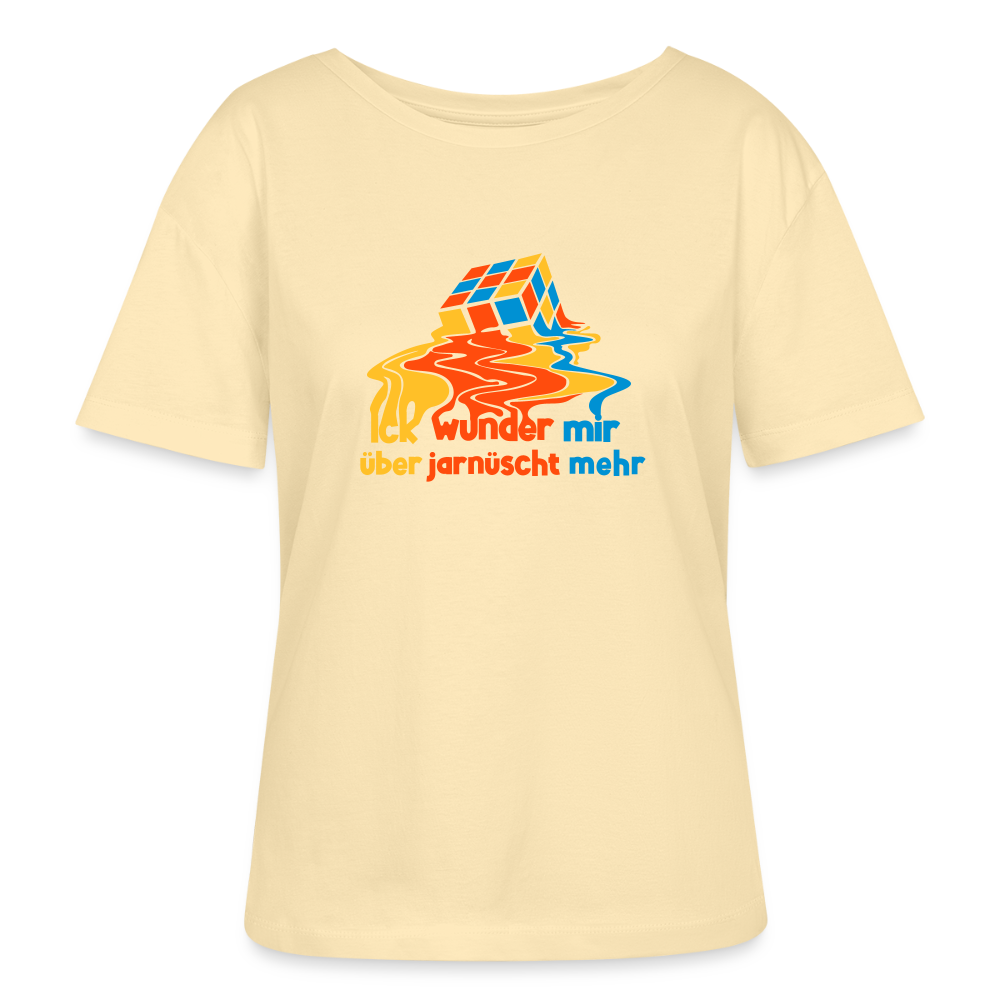 Ick Wunder Mir - Relaxed Rundhals Frauen Bio-T-Shirt - Creme
