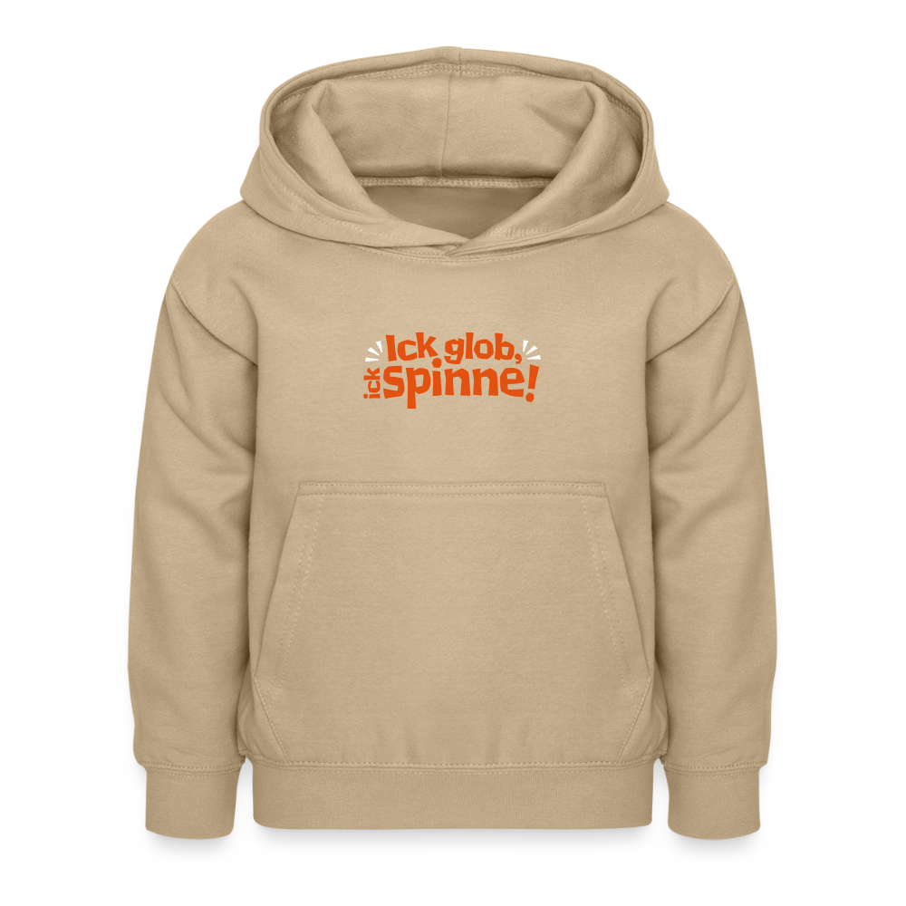 Ick glob, ick spinne! - Kinder Hoodie - Sand