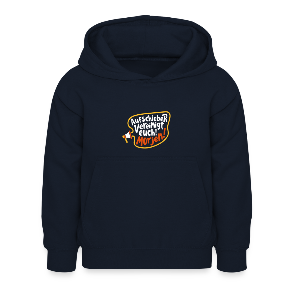 Aufschieber vereinigt euch! Morjen! - Kinder Hoodie - Navy