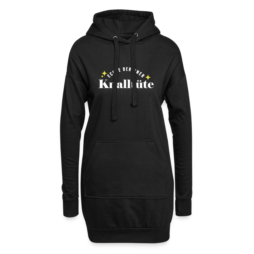 Echte Berliner Knalltüte - Hoodie-Kleid - Schwarz