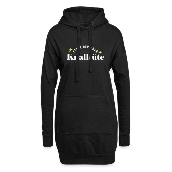 Echte Berliner Knalltüte - Hoodie-Kleid - Schwarz