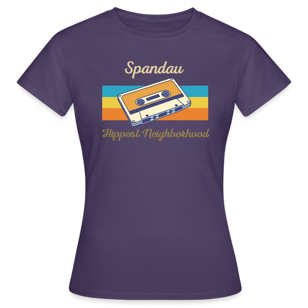 Spandau Hippest Neighborhood - Frauen Premium T-Shirt - Dunkellila