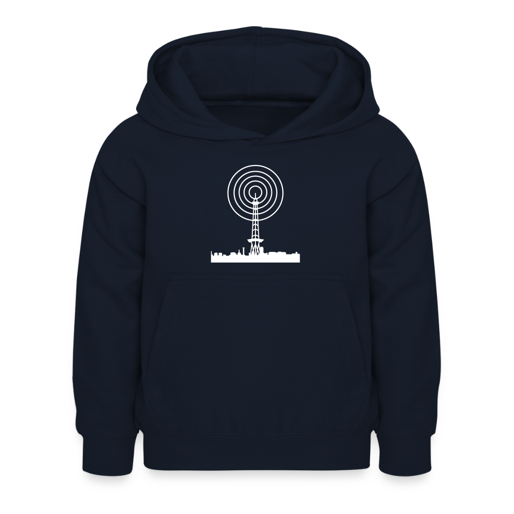 Funkturm im Fokus - Kinder Hoodie - Navy