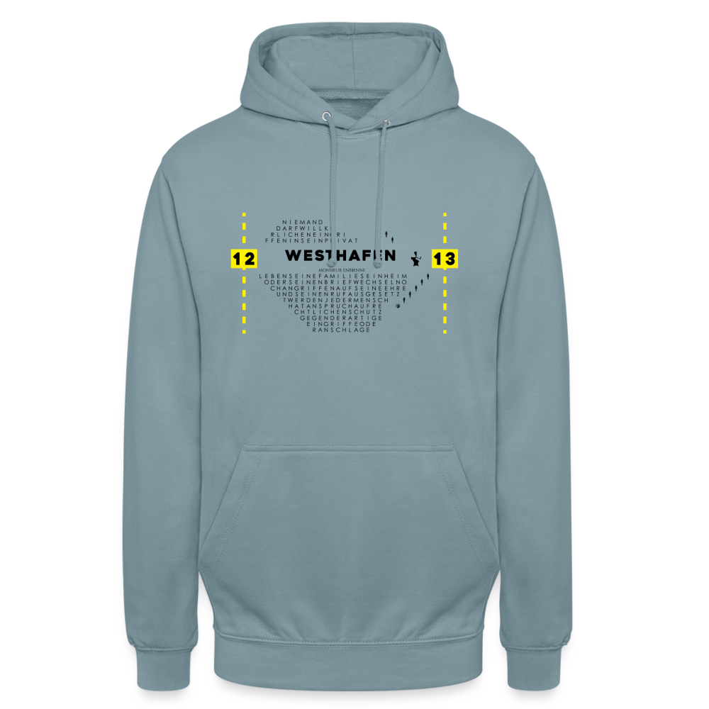 Westhafen - Unisex Hoodie - Nebelblau