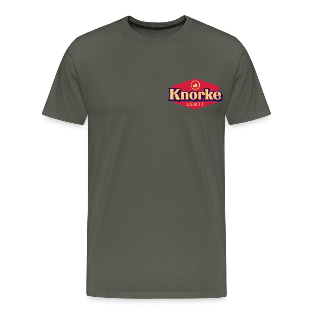 KNORKE lebt! - Männer Premium T-Shirt - Asphalt