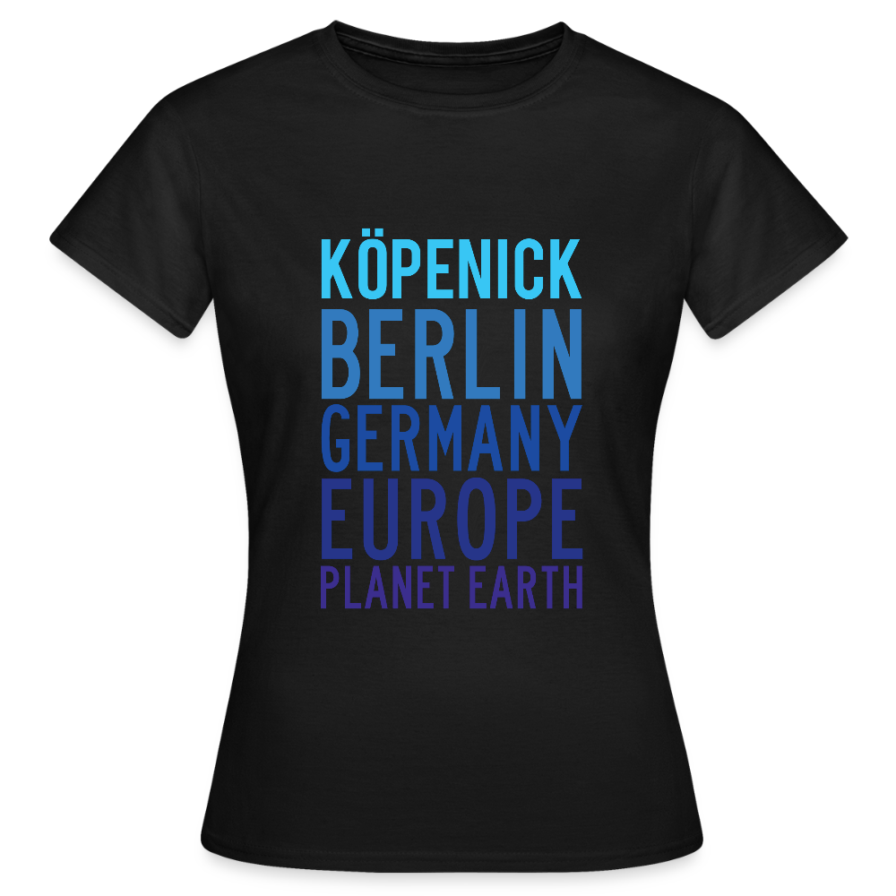 Köpenick Planet Earth - Frauen Premium T-Shirt - Schwarz