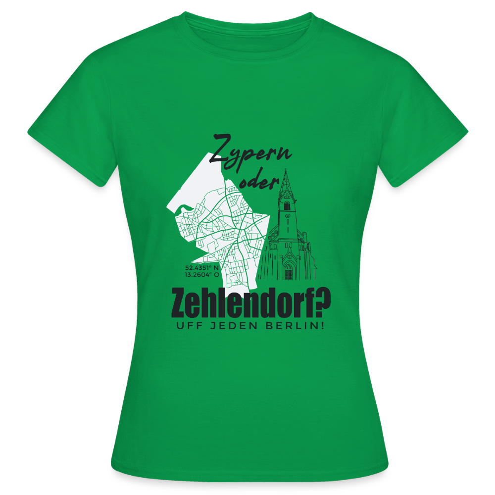 Zypern oder Zehlendorf - Frauen Premium T-Shirt - Kelly Green