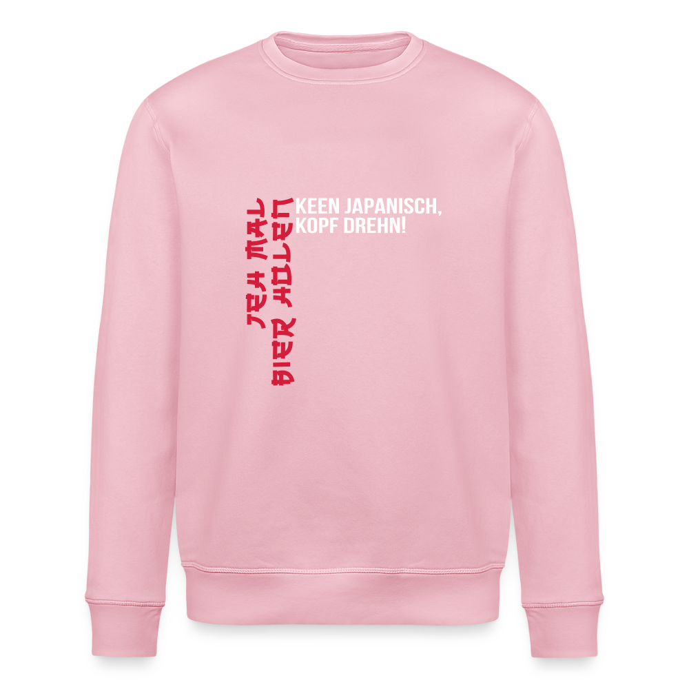 Jeh mal Bier holen! - Unisex Bio Sweatshirt - Hellrosa