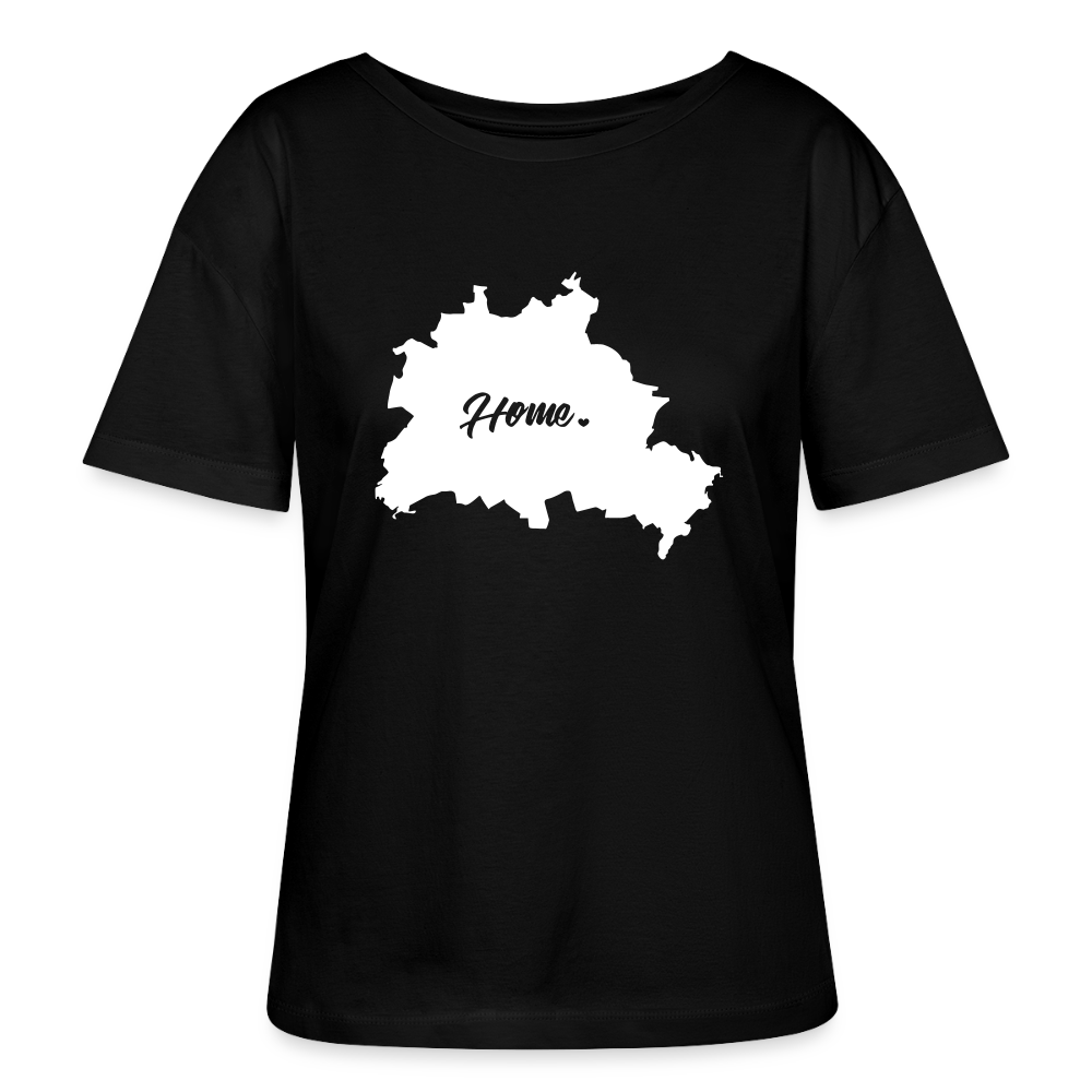 Heimat Berlin - Relaxed Rundhals Frauen Bio-T-Shirt - Schwarz