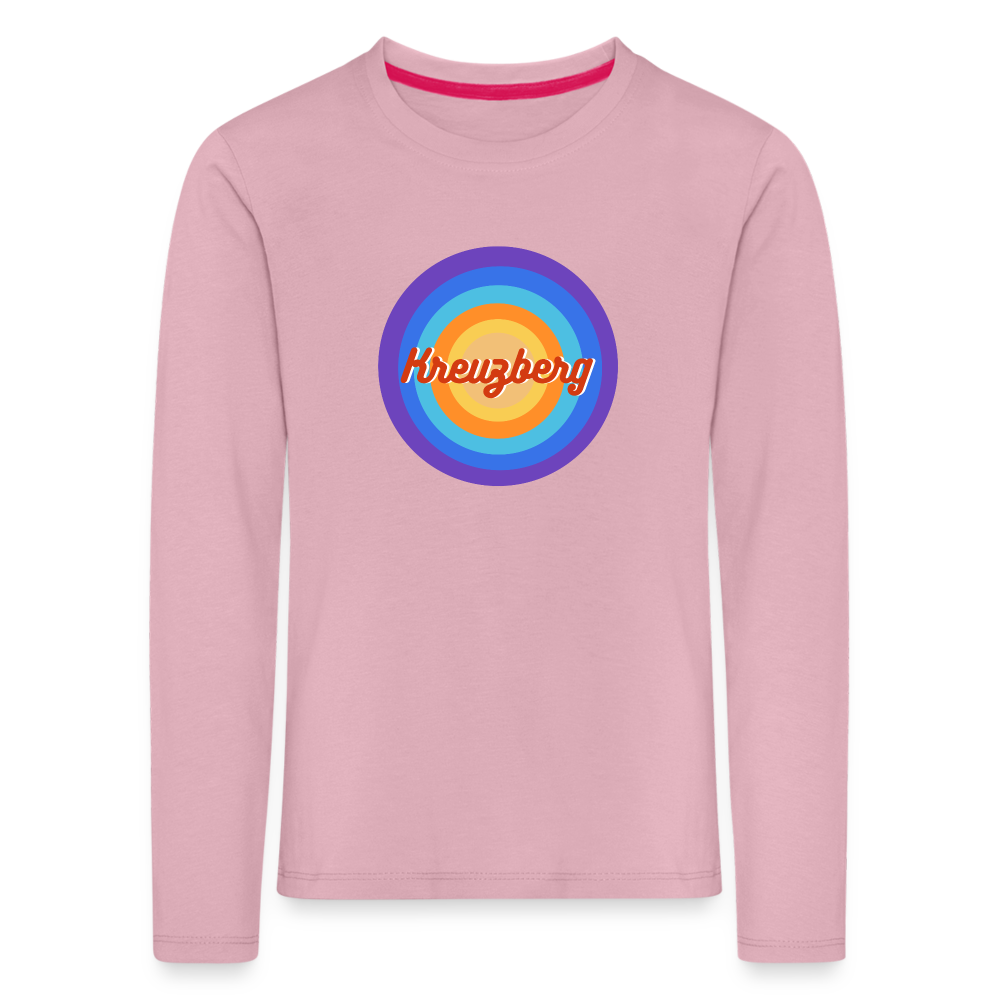 Kreuzberg Retro - Kinder Langarmshirt - Hellrosa