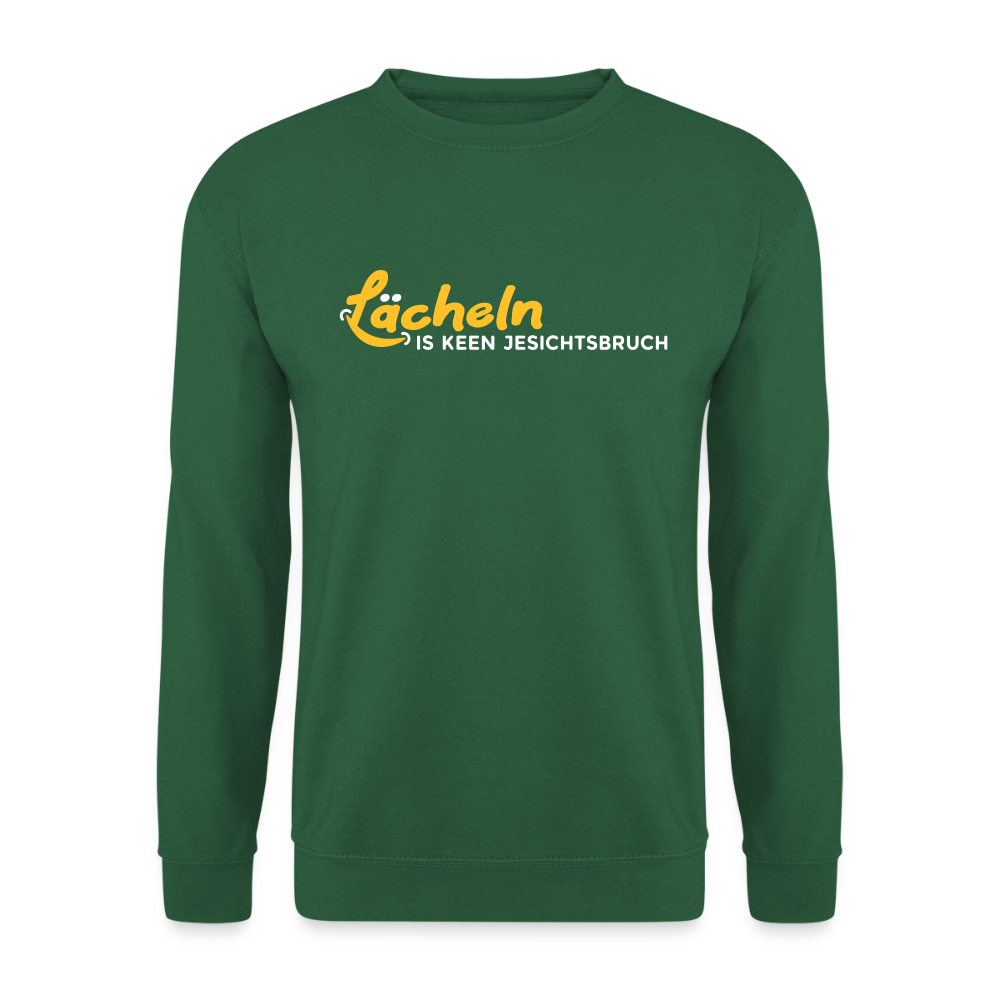 Lächeln is keen Jesichtsbruch - Unisex Pullover - Grün