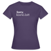 Sorry, keene Zeit! - Frauen Premium T-Shirt - Dunkellila