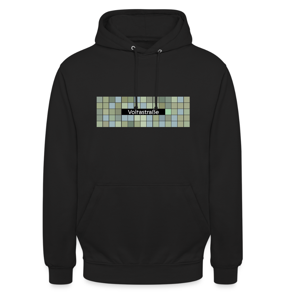 Voltastrasse - Unisex Hoodie - Schwarz