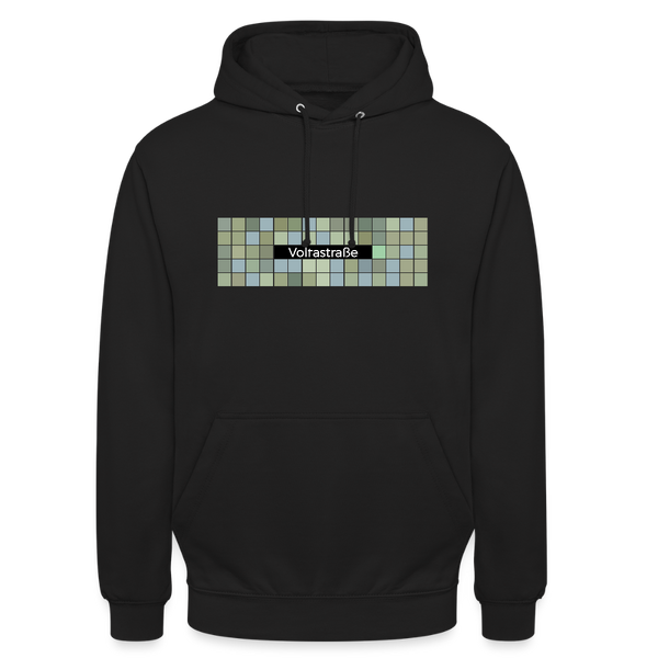 Voltastrasse - Unisex Hoodie - Schwarz