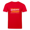 Wasde heute kannst erleben, kann dir morjen keener jeben! - Unisex Bio T-Shirt - Rot