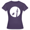 Hund am Fernsehturm - Frauen Premium T-Shirt - Dunkellila