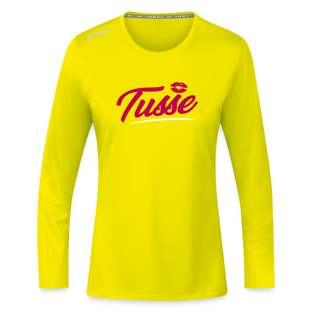 Tusse - Frauen Sport Langarmshirt - Neongelb