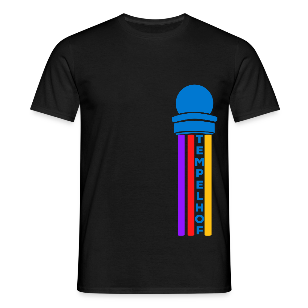 Tempelhof Radarturm - Männer Premium T-Shirt - Schwarz