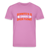 Schwitz'n is wenn Speck flennt - Unisex Bio T-Shirt - Pink