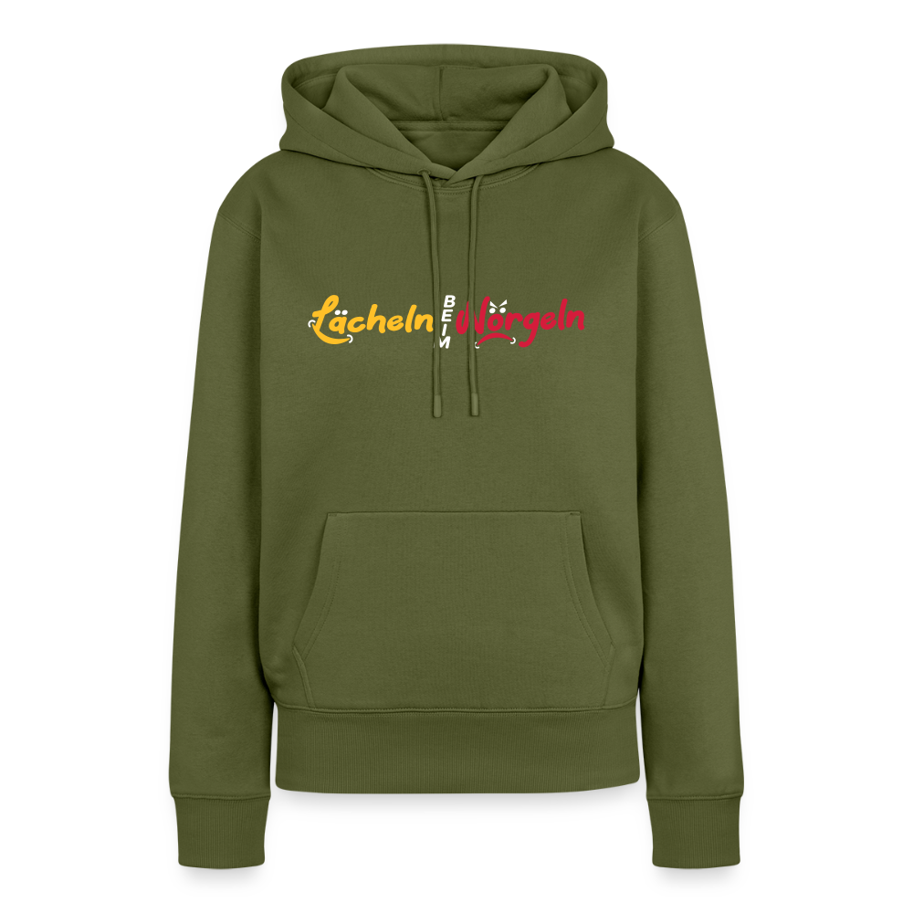 Lächeln beim Nörgeln - Frauen Premium Hoodie - Khaki