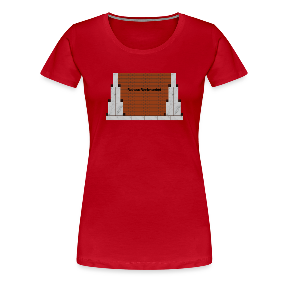 Rathaus Reinickendorf - Frauen Premium T-Shirt - Rot