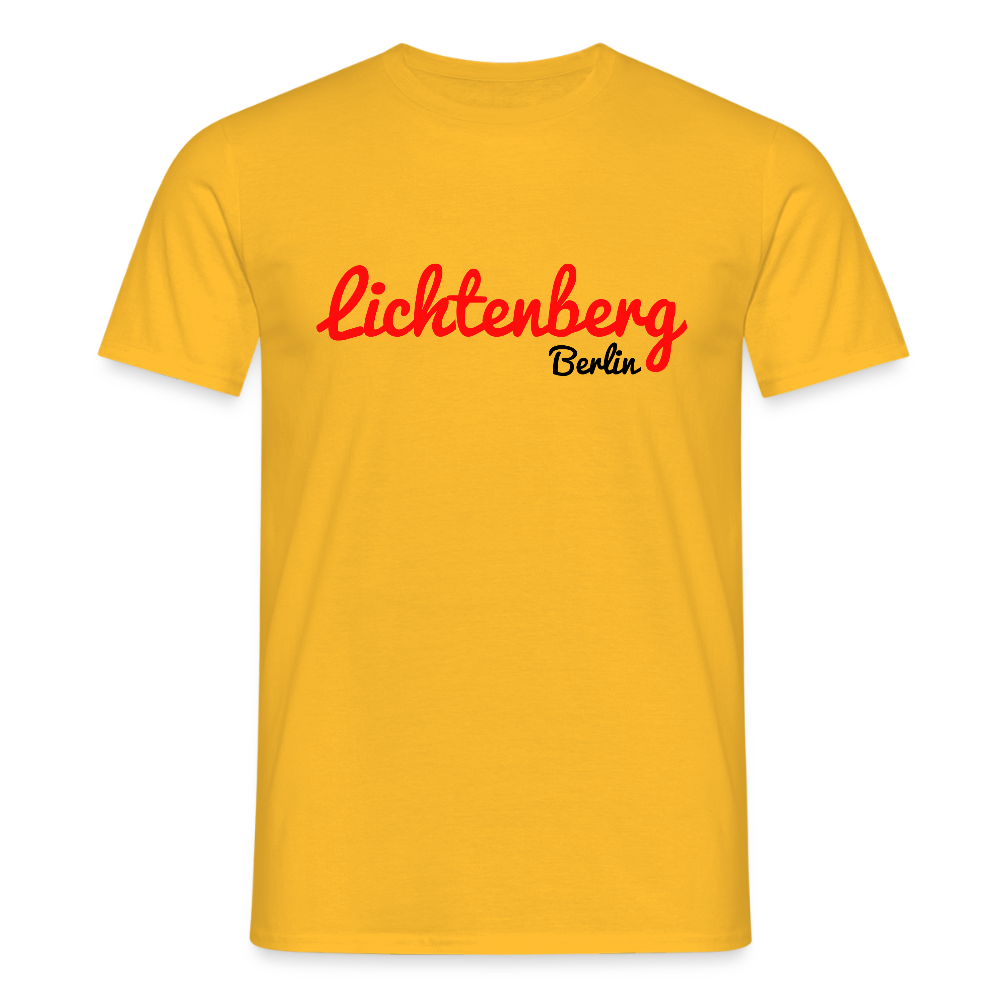 Lichtenberg Berlin - Männer Premium T-Shirt - Gelb