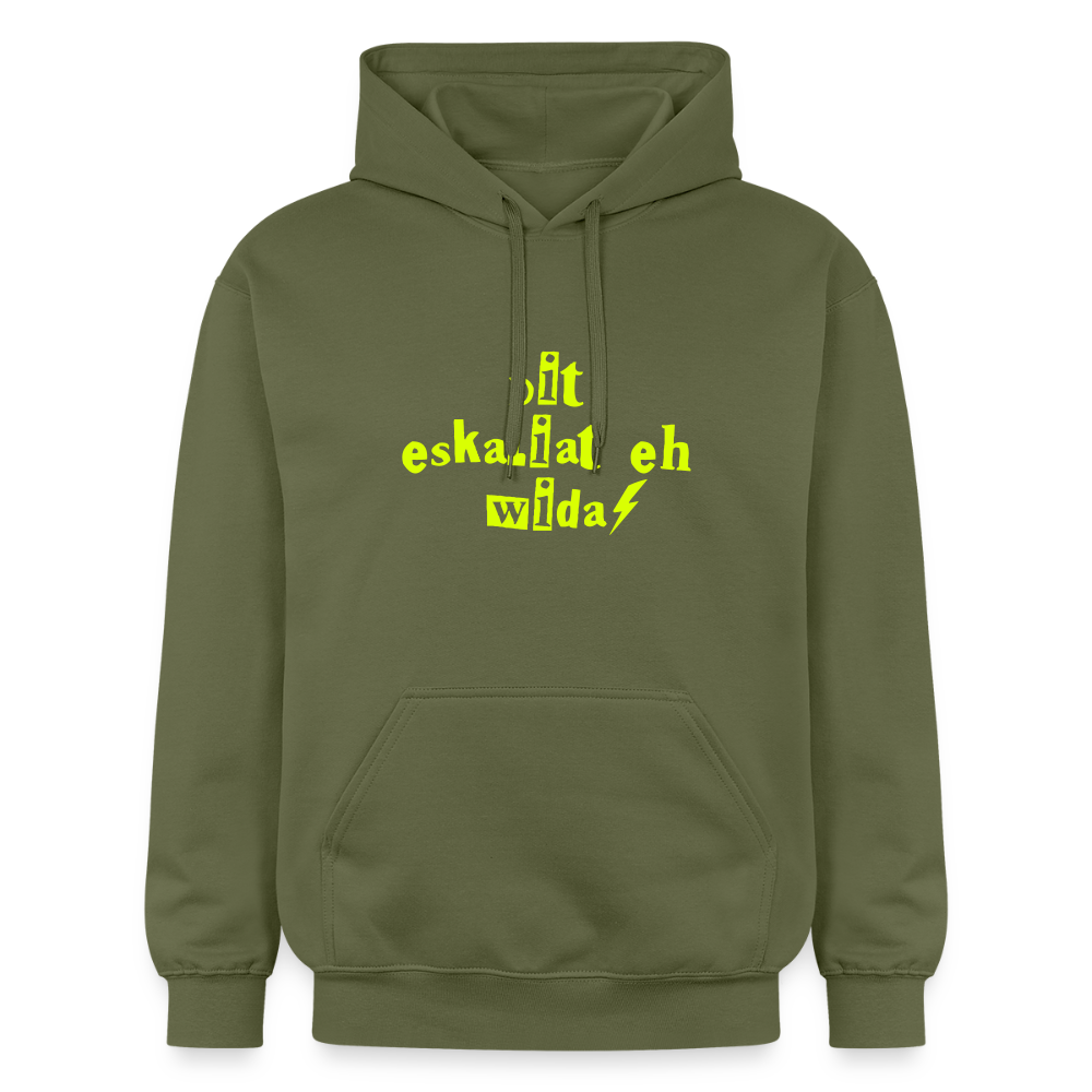 Dit eskaliat eh wilda  - Hoodie - Militärgrün