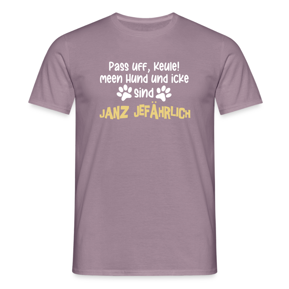 Janz Jefährlich - Männer Premium T-Shirt - Lilagrau
