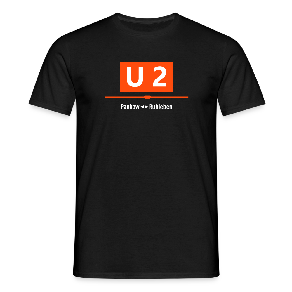 U2 Berlin - Männer Premium T-Shirt - Schwarz